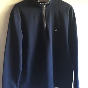 Nautica Dark Blue Zip-Up Sweater
